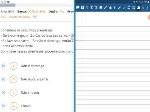Q1036093 - Consedere as seguintes premissas: - Se é domingo, então Carlos lava seu carro.