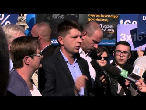 Ryszard Petru i R-Bus w Łodzi, 03.10.2015