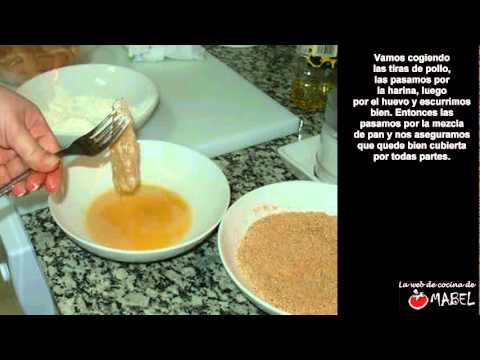 Chicken fingers (Pollo rebozado)