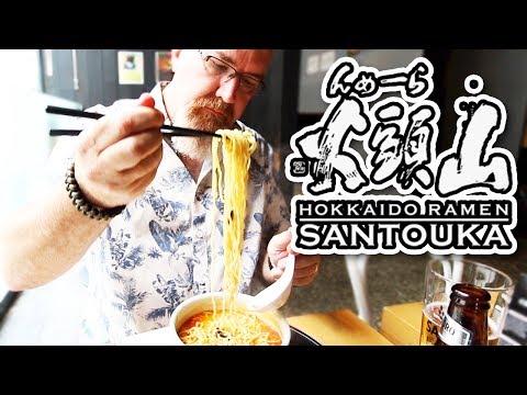 Hokkaido Ramen Santouka 🍜 KARA MISO RAMEN, GYOZA E OVO COZIDO