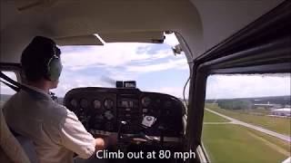 Cessna 172H practice at Charlotte Monroe Exec. (KEQY)