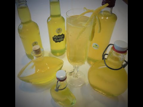 Limoncello/Limoncello selber machen/ Zitronenlikör Rezept/Zitronenlikör mit Wodka/Likörrezepte
