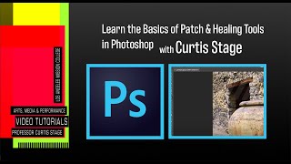 Photoshop using the Patch and Healing tools