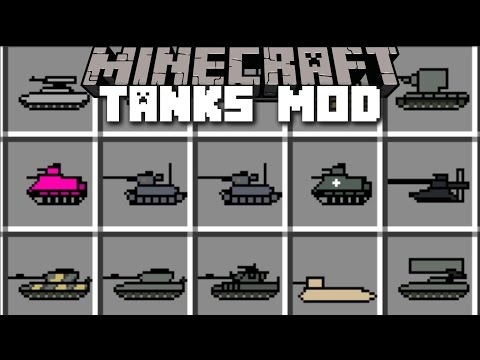 Minecraft TANK MOD / DEPLOY BOATS AND TANKS TO FIGHT!! Minecraft