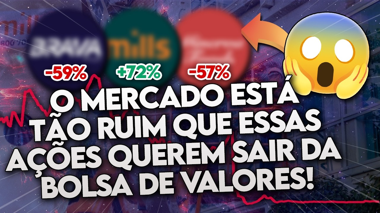Por que ELAS VÃO SAIR da BOLSA? 5 AÇÕES que QUEREM FAZER OPA e SE DESPEDIR na B3! (Você tem alguma?)