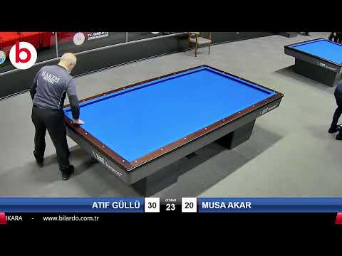 ATIF GÜLLÜ & MUSA AKAR Bilardo Maçı - 2022 ERKEKLER 1.ETAP-3.TUR