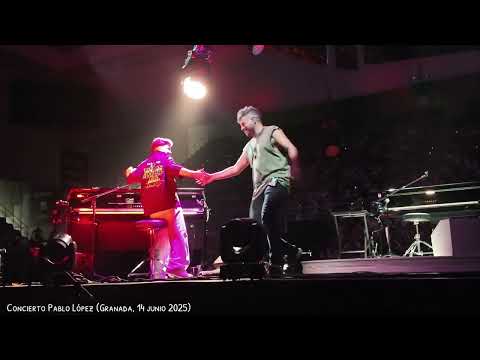 Miguel Ramírez (The Voice Kids 2025) at Pablo López's concert in Granada