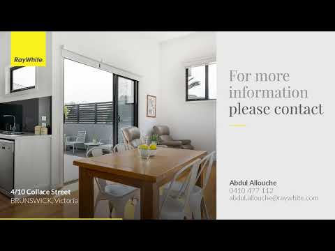 4/10 Collace Street, Brunswick, VIC 3056, 2 ਕਮਰੇ, 2 ਬਾਥਰੂਮ, Townhouse
