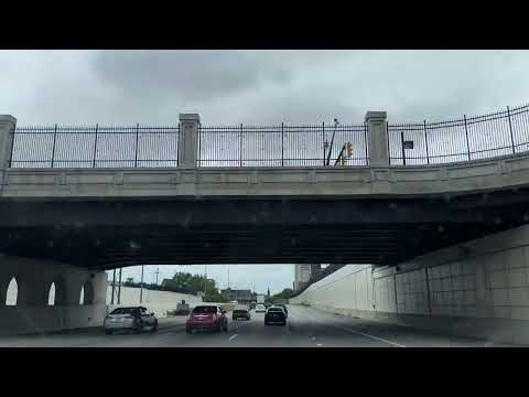 Driving through downtown Columbus, Ohio - Summer 2023