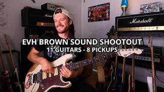 Video thumbnail for EVH Brown Sound Comparison: 11 Guitars & 8 Pickups by Deraps