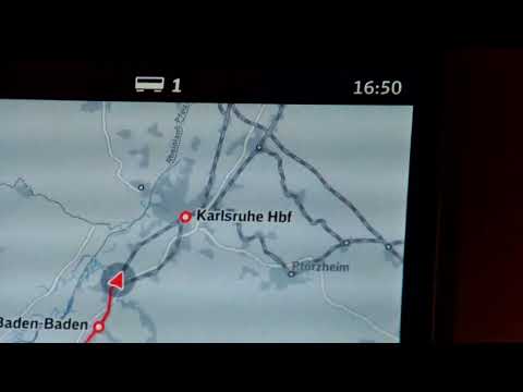 ICE 70 Baden Baden Bahnhof Ausfahrt bis Karlsruhe hbf Einfahrt Richtung Hamburg hbf von Chur ICE Fre