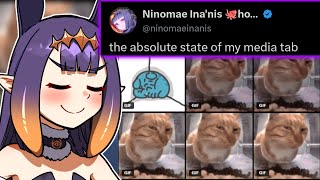 Ina can't stop using the Cat gif