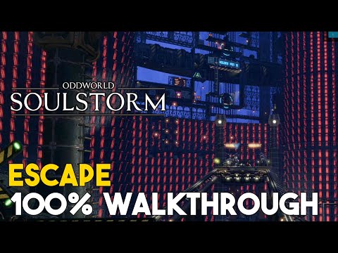 Oddworld Soulstorm Escape 100% Walkthrough (All Mudokon, Secret Areas & Royal Jelly)