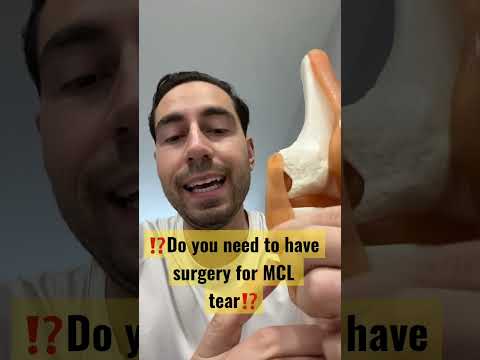 Do you need to have surgery for a MCL tear? #shorts