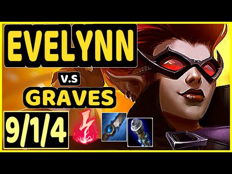 AGURIN (EVELYNN) vs GRAVES - 9/1/4 KDA JUNGLE CHALLENGER GAMEPLAY - EUW