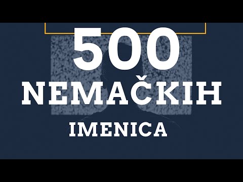 500 od 1000 NEMAČKIH IMENICA - POLOVINA SVIH IMENICA KOJE TREBA DA NAUČITE KAO UČENICI (NIVOI A1-C1)