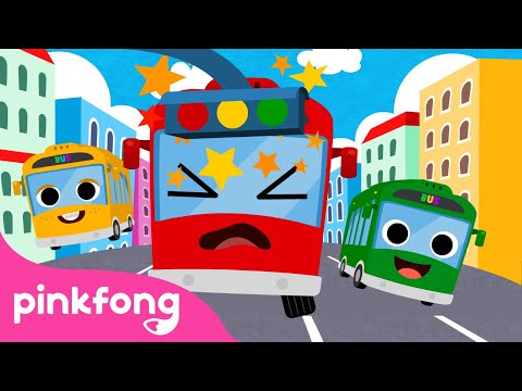 Cinque Piccoli Bus Stanno Saltando sulla StradaㅣCanzoni sui BusㅣPinkfong! Canzoni per Bambini