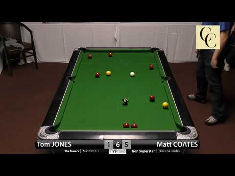 Tom Jones vs Matt Coates Non Superstar Event Race to 6 8 Ball Pool Blackball Pool