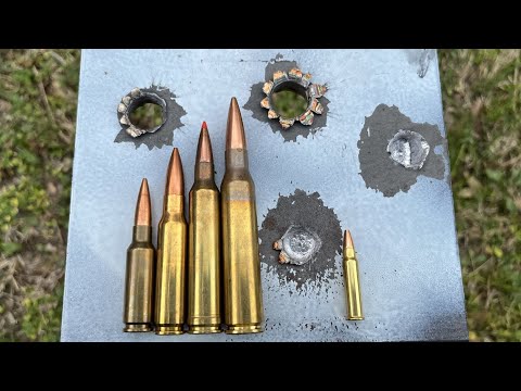 338 Lapua vs 7mm RM vs 308 Win vs 6.5 Grendel On Steel