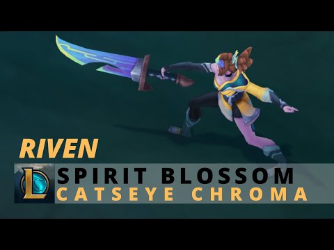 Spirit Blossom Riven Catseye Chroma - League Of Legends