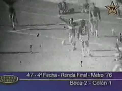 Colon - Boca Juniors 1-2 - Campionato Metropolitano 1976 - Girone Finale - 4a giornata