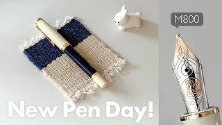 ✒️만년필 득펜 후 내가 하는 일 | 🤍New Pen Day🤍 | 펠리칸만년필 m800 크림블루