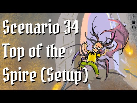 029A - Frosthaven Insane Difficulty (+3) Solo 4 Characters, Scenario 34, Top of the Spire (Setup)