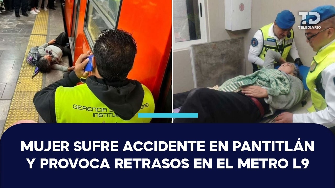 Mujer queda atrapada entre tren y andén en Pantitlán; rescate provocó retrasos en Línea 9