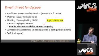 36C3 -  Email authentication for penetration testers