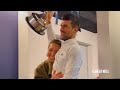 Novak Djokovic Celebrates Title with his Wife Jelena - Turin 2022