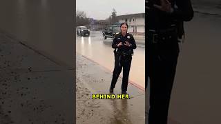 Hilarious Prank Soaks Reno Police Officer During Weather Safety Warning! 😂 #shorts