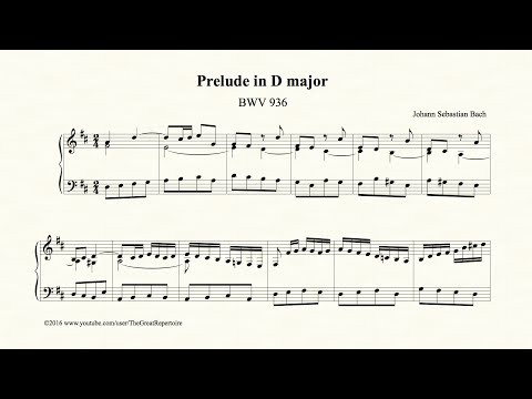 Prelude in D major BWV 936