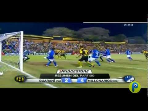 Mirame los goles: Millonarios 4-2 Guarani 30 agosto 2012