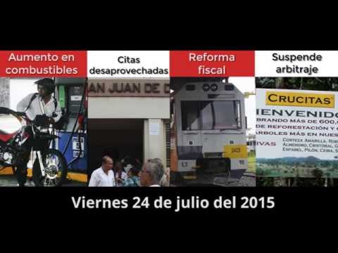 Resumen vespertino de noticias, viernes 24 de julio del 2015