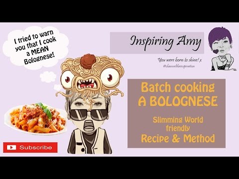 ☆ BATCH COOKING A BOLOGNESE ☆ SLIMMING WORLD FRIENDLY ☆ RECIPE AND METHOD ☆