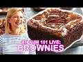 Professional Baker Teaches You How To Make BROWNIES LIVE