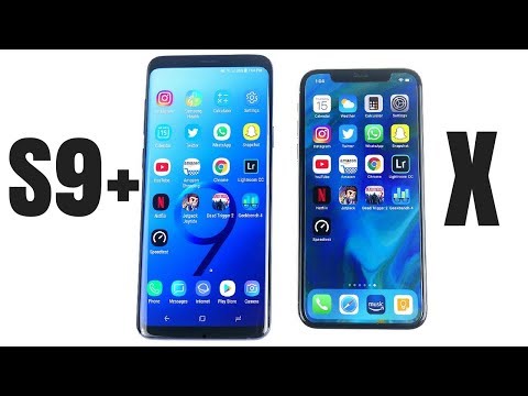 Galaxy S9 Plus vs iPhone X Speed Test!