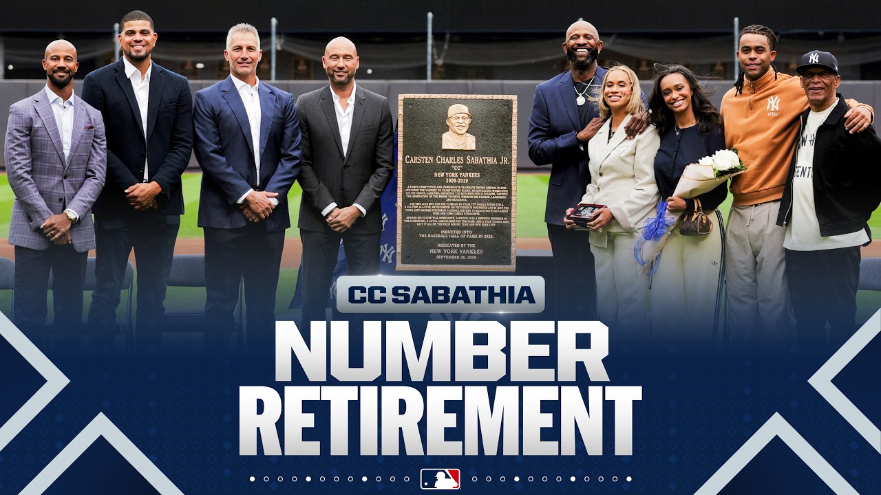 Yankees retire CC Sabathia's No. 52 jersey at Yankee Stadium 💪 (FULL CEREMONY!)