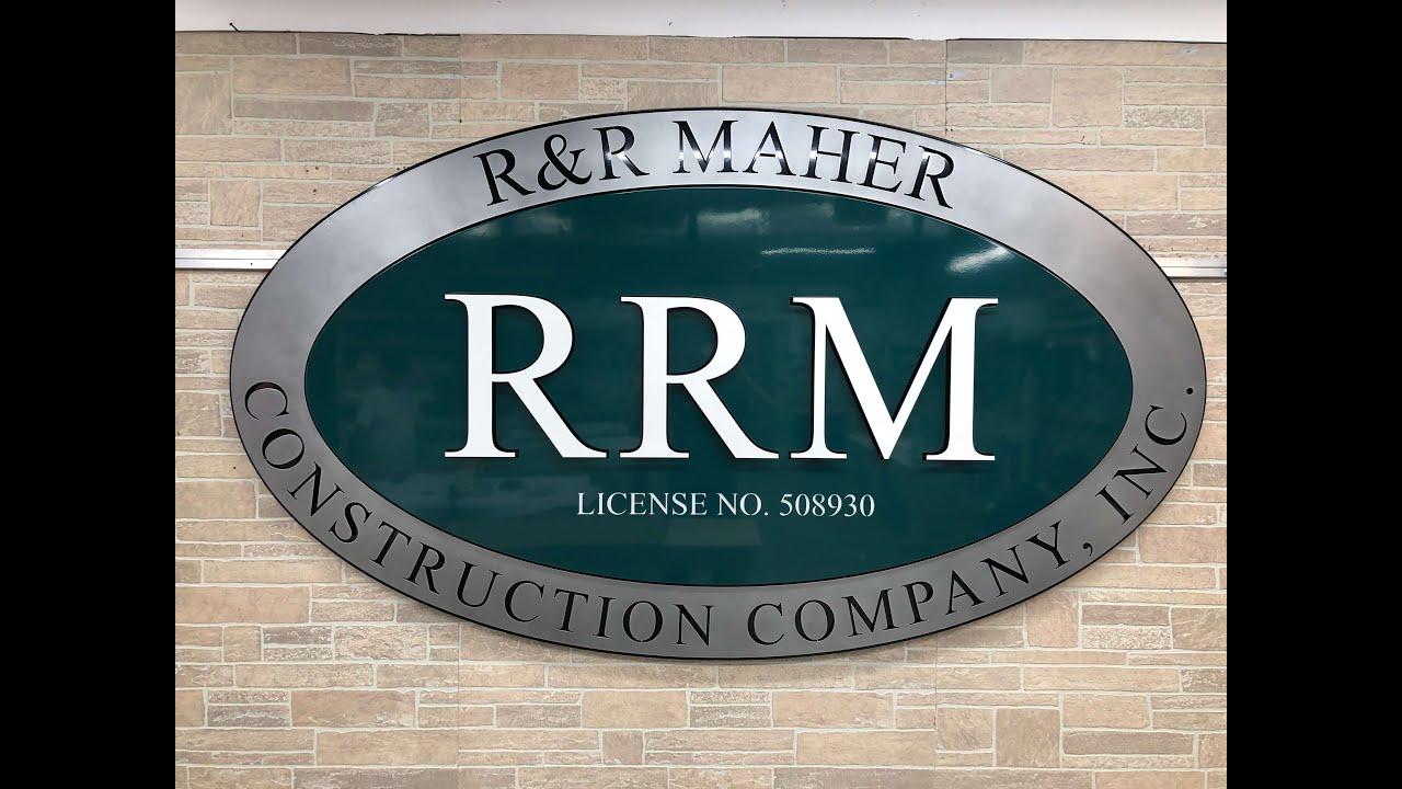 Watch video Custom metal business signage - R&R Maher Construction Co. | ShieldCo Art Now Custom metal business signage - R&R Maher Construction Co. | ShieldCo Art