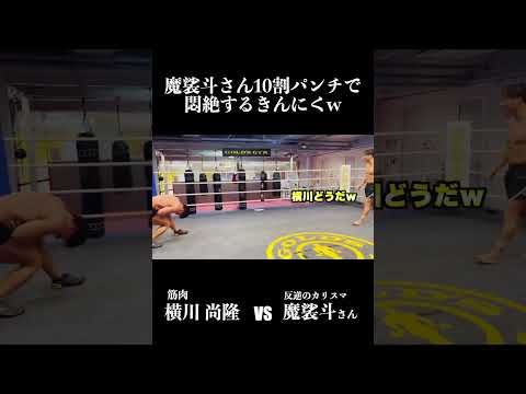 魔裟斗さんの本気パンチがヤバすぎる…part2 #魔裟斗 #横川尚隆 #shorts