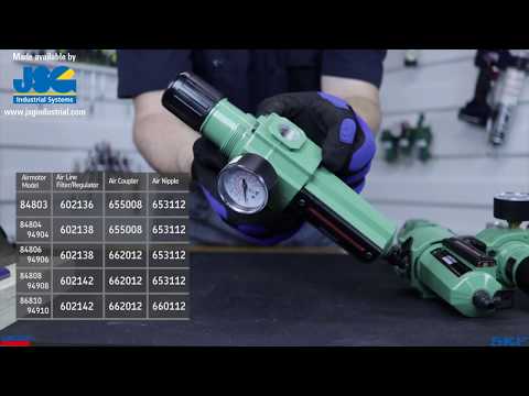 Lincoln PowerMaster Air Motor Grease Pump Assembly and Mounting Procedures