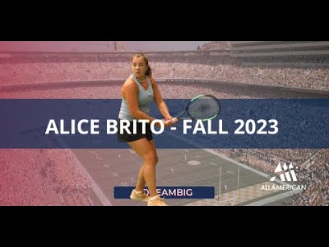 College Tennis - Alice Brito (Portugal) - FALL 2023