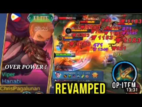 Hanabi REVAMPED OP !! OP ITEM UNSTOPABLE -MLBB