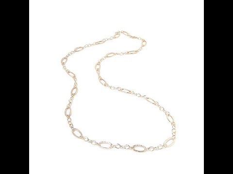 Technibond Textured FigaroLink Necklace