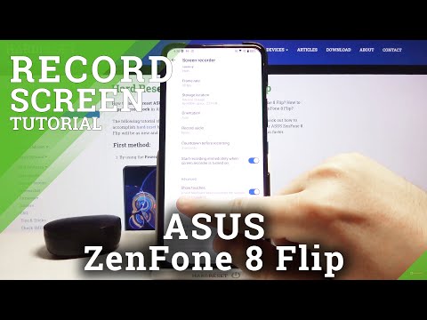 How to Turn On/Off Touches in ASUS ZenFone 8 Flip Screen Recorder