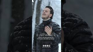 Download lagu SURAH AL-KAWTHAR ❄️❤️ reading Quran while snowing! #egzonibrahimi mp3