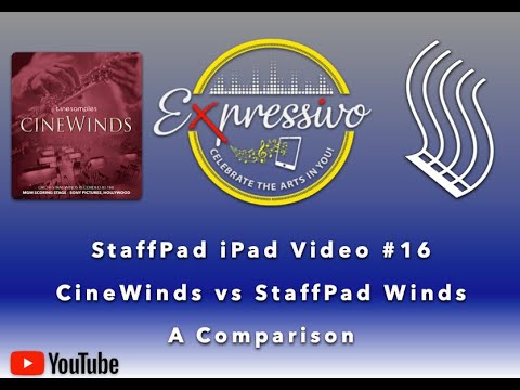 CineWinds vs StaffPad Winds Comparison - Expressivo's StaffPad Video #16