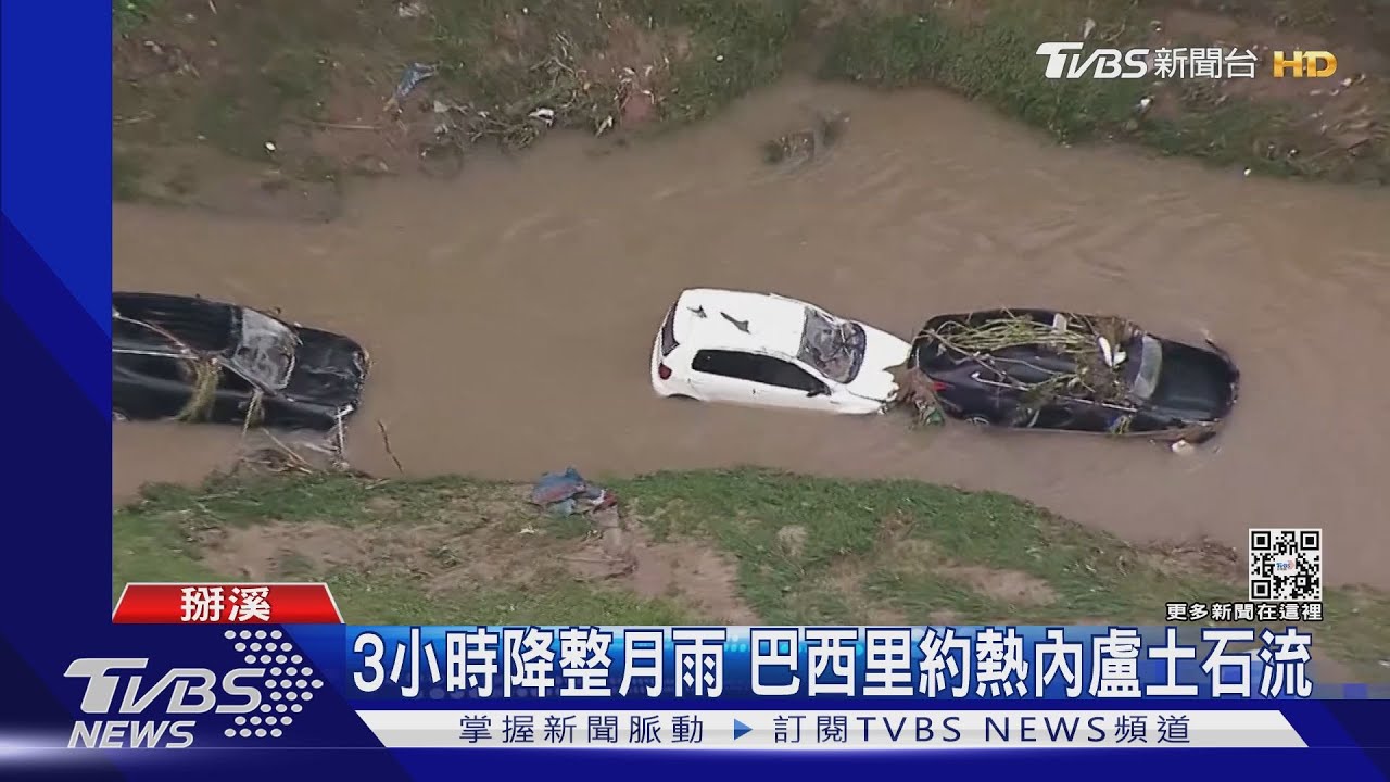 雨彈狂炸里約熱內盧!巴西洪水加土石流 至少94死