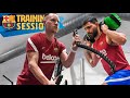 KUN AGÜERO & TER STEGEN GYM WORK IN BARCELONA!