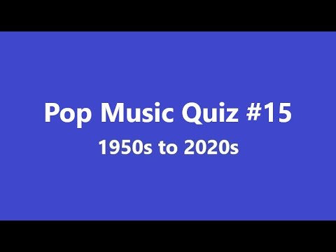 Pop Music Quiz #15